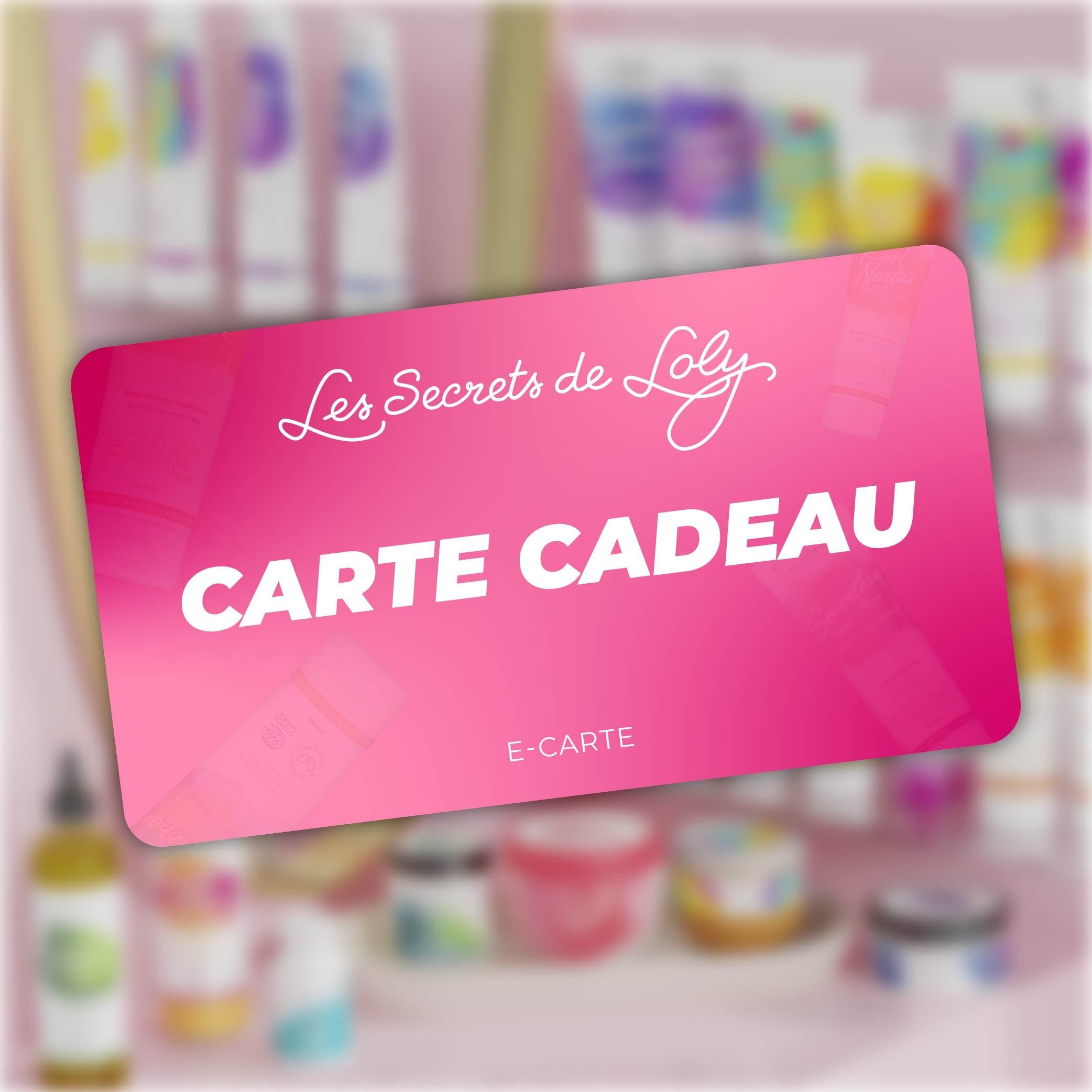 E-carte cadeau Les Secrets de Loly
