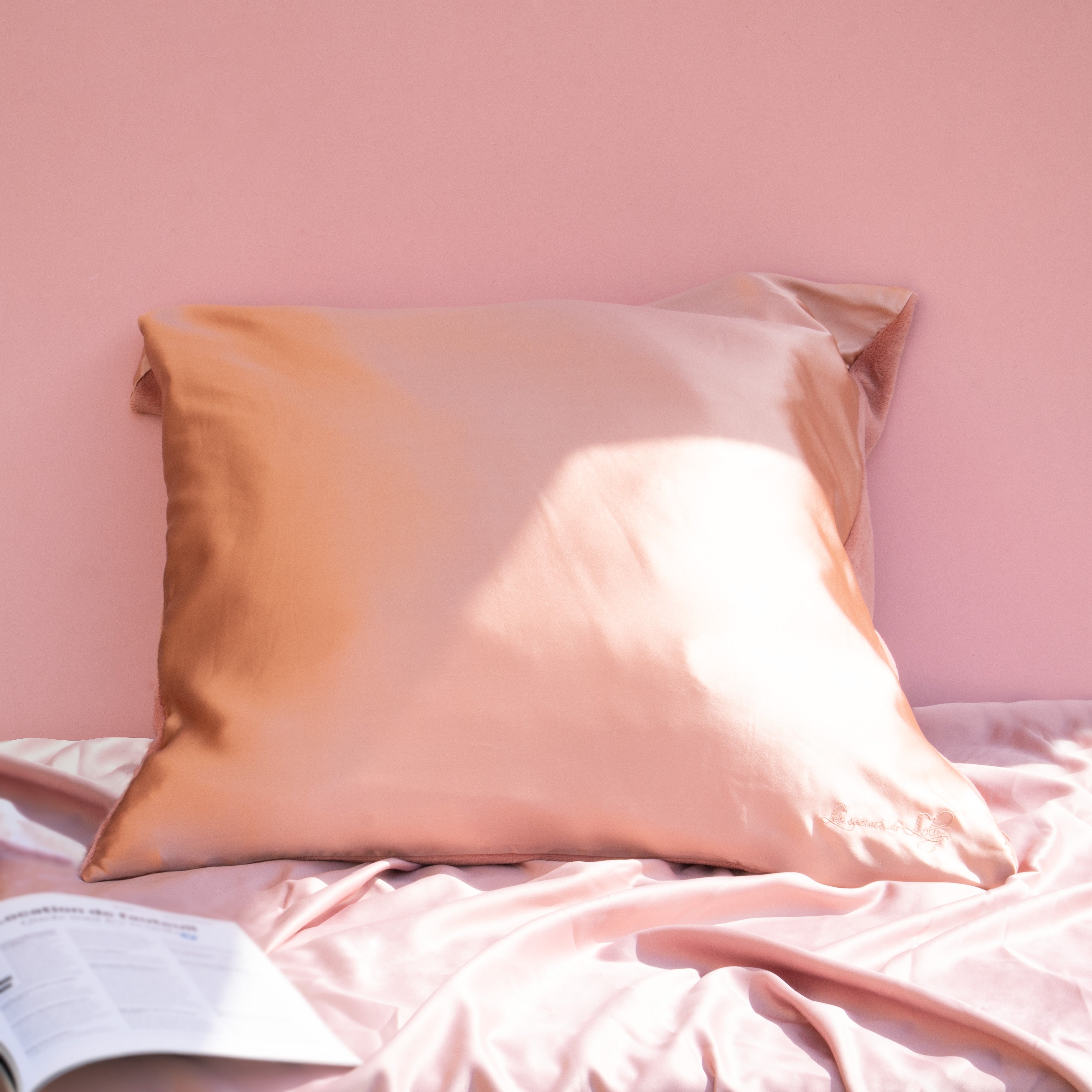 Kiss Pillow Rose Gold - Taie d'oreiller