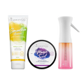 Starter Pack Cheveux Crépus - Lait sans rinçage, crème coiffante & vaporisateur